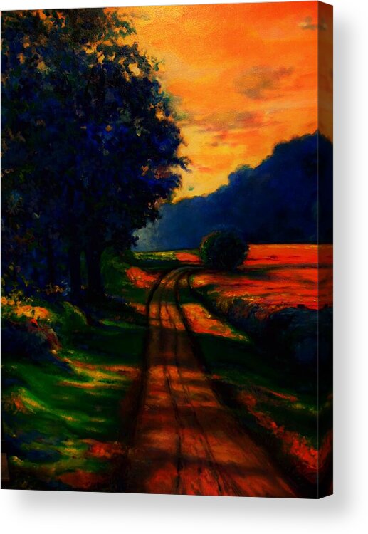 Emery Franklin Landscape Acrylic Print featuring the painting A Perfect Summer by Emery Franklin