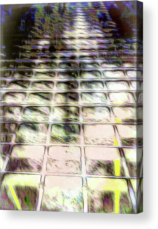 Abstract Acrylic Print featuring the photograph Abstract grunge painting by Tom Gowanlock