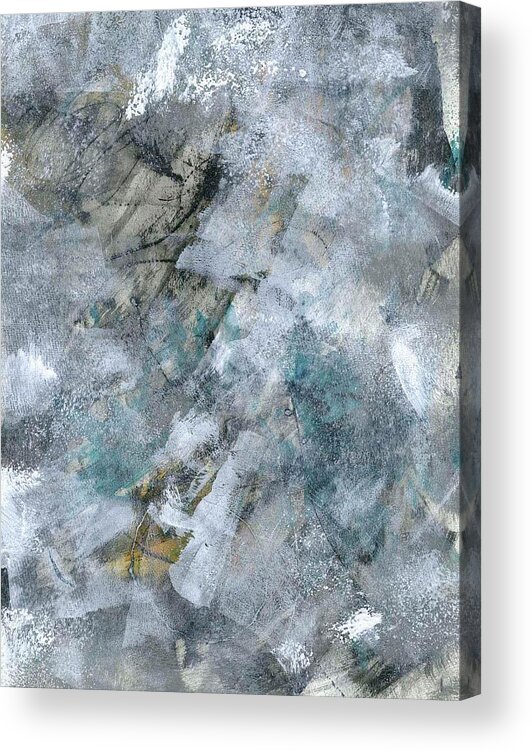 Abstract Acrylic Print featuring the painting Above the Andes by Cheryl Goodberg