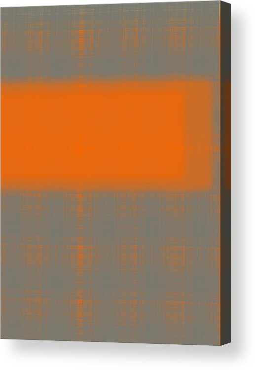 Abstract Acrylic Print featuring the painting Abstract Orange 3 by Naxart Studio