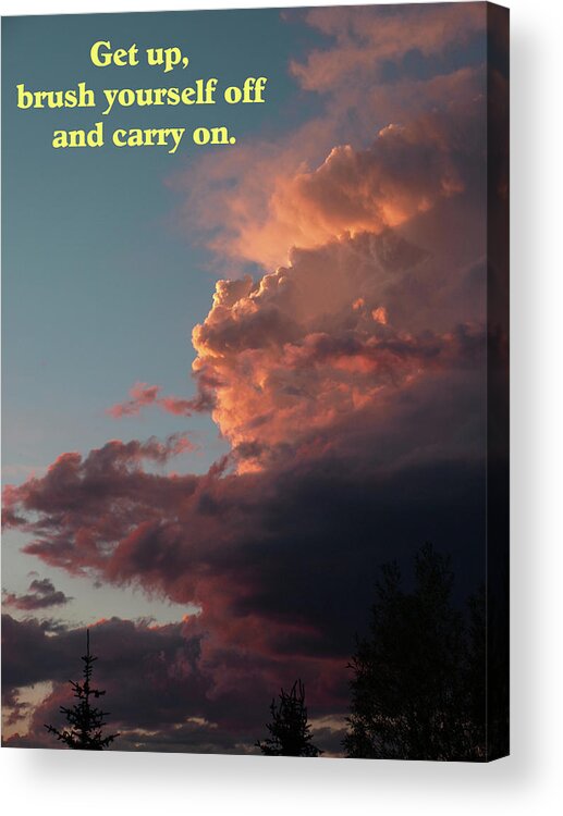 Nature Acrylic Print featuring the photograph After The Storm Carry On by DeeLon Merritt