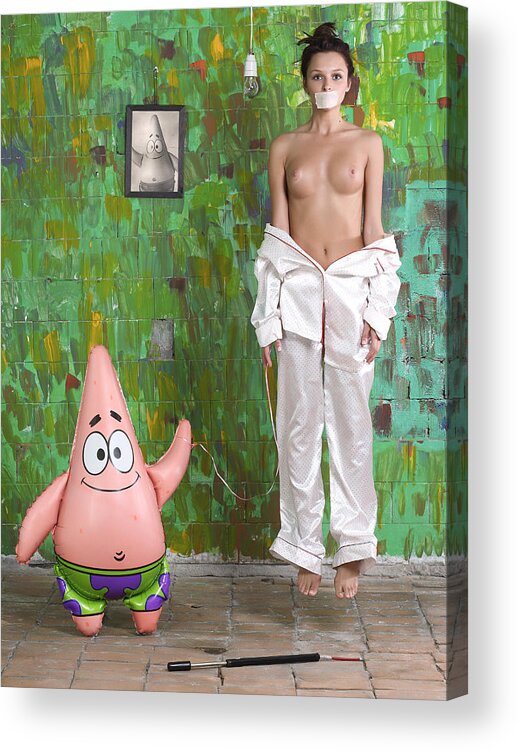 Fine Art Nude Acrylic Print featuring the photograph Air Love by Sergey Smirnov