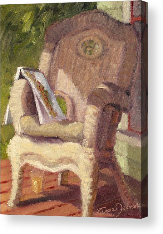 Old Architecture Acrylic Print featuring the painting An Afternoon With Monet by L Diane Johnson
