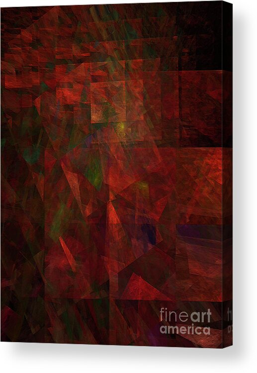 Abstract Acrylic Print featuring the digital art Andee Design Abstract 135 2017 by Andee Design