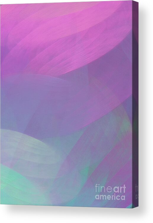 Abstract Acrylic Print featuring the digital art Andee Design Abstract 85 2017 by Andee Design