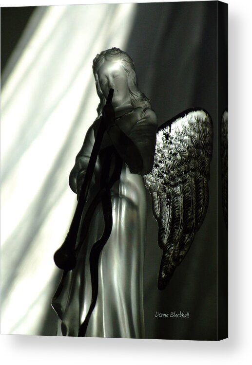 Angel Acrylic Print featuring the photograph Angels We Have Heard by Donna Blackhall