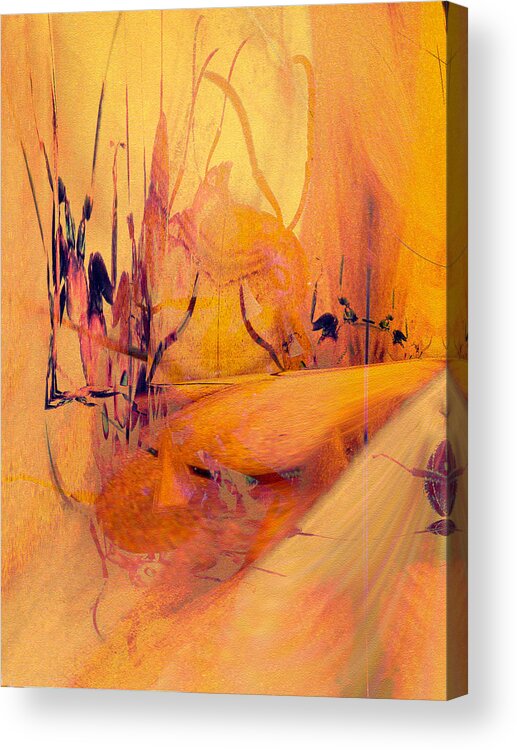 Antsy Art Acrylic Print featuring the digital art Antsy Series - Life's a Stage by Dolores Kaufman