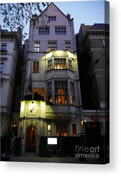 London Architecture Acrylic Print featuring the photograph Art Deco Building London by Lexa Harpell