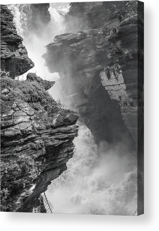 5dii Acrylic Print featuring the photograph Athabasca Falls by Mark Mille