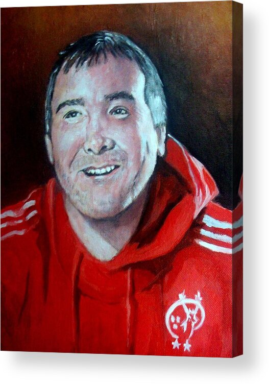 Munster Acrylic Print featuring the painting Axel Foley by Paul Weerasekera