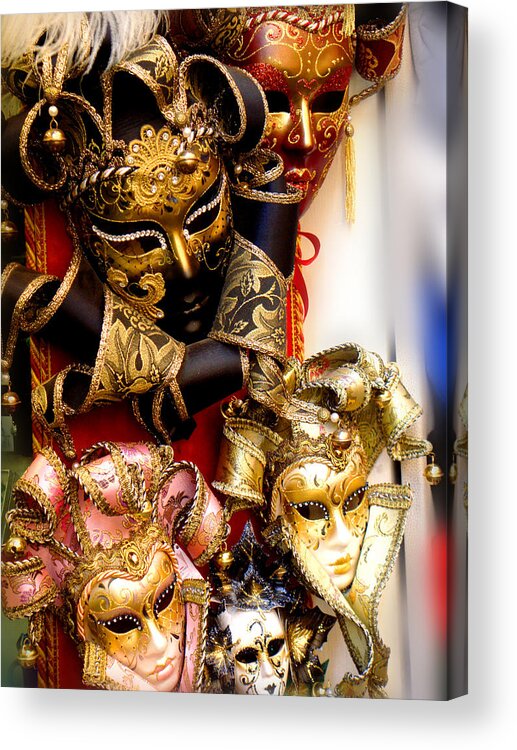 Masquerade Acrylic Print featuring the photograph Bal Masque by Roberto Alamino