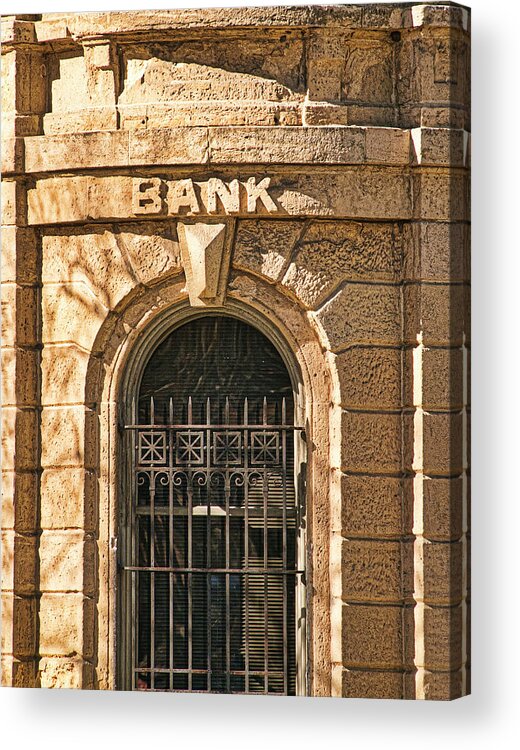 Bank Acrylic Print featuring the photograph Bank - Madison - Wisconsin by Steven Ralser