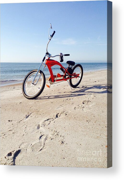 Beach Acrylic Print featuring the photograph Beach Cruiser by WaLdEmAr BoRrErO