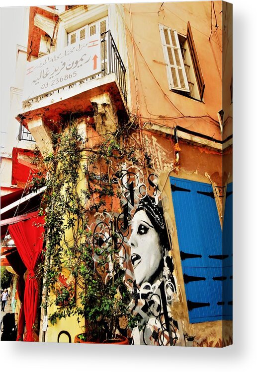 Beirut Acrylic Print featuring the photograph Beirut Home tagged with Fayrouz by Funkpix Photo Hunter