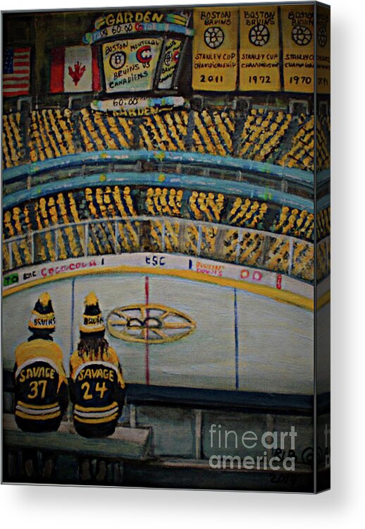 Boston Acrylic Print featuring the painting Big Dreams by Rita Brown