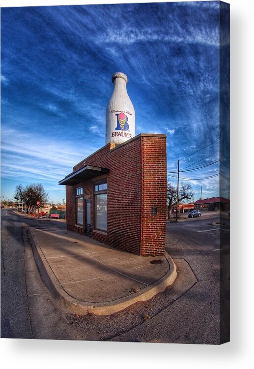 Big Acrylic Print featuring the photograph Big Milk Bottle by Buck Buchanan