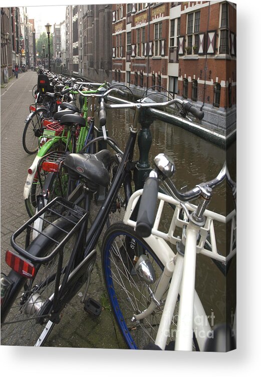 Bikes Acrylic Print featuring the photograph Bikes as far as the eye can see by Andy Smy