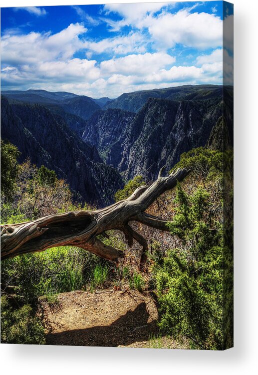 Black Canyon Of The Gunnison Acrylic Print featuring the photograph Black Canyon of the Gunnison First Look by Roger Passman