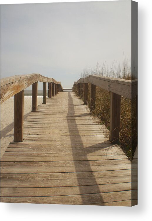 Beach Acrylic Print featuring the photograph Boardwalk by Cat Rondeau