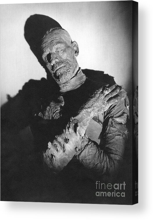 Boris Karloff Acrylic Print featuring the photograph Boris Karloff The Mummy by Vintage Collectables