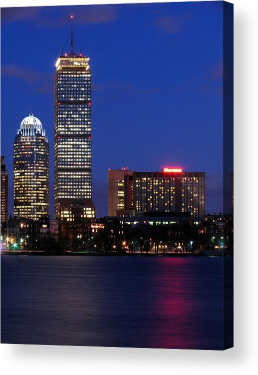 Landscapes Acrylic Print featuring the photograph Boston Prudential Center by Juergen Roth