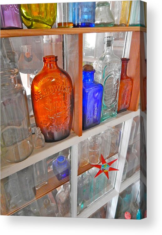 Still Life Acrylic Print featuring the photograph Bottles 18 by George Ramos
