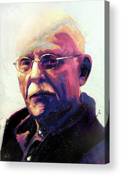 Portrait Acrylic Print featuring the painting Brian by Steve Gamba