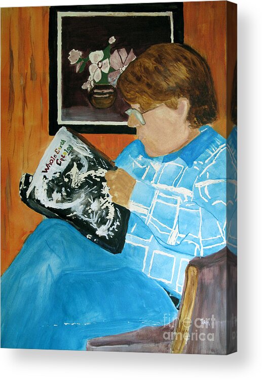 Man Acrylic Print featuring the painting Brother by Sandy McIntire