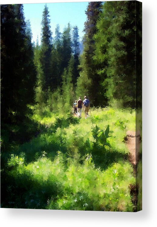 Meadow Acrylic Print featuring the photograph Canyon Creek Meadow Hike by Sherrie Triest