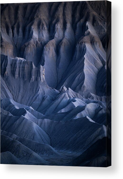 Utah Acrylic Print featuring the photograph Castle Blue by Dustin LeFevre