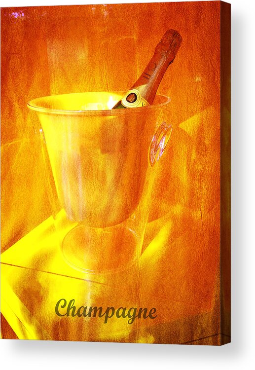 Richard Reeve Acrylic Print featuring the photograph Celebrate with Champagne by Richard Reeve