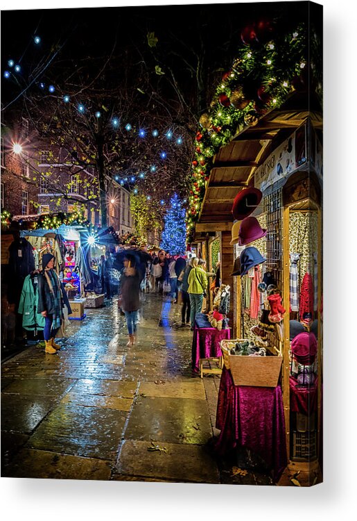 Xmas Acrylic Print featuring the photograph Christmas Market by Nick Bywater