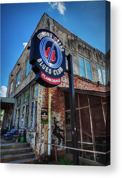 Clarksdale Acrylic Print featuring the photograph Clarksdale - Ground Zero Blues Club 001 by Lance Vaughn