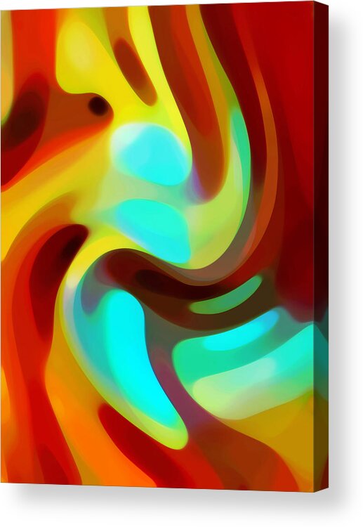 Abstract Acrylic Print featuring the painting Color Rhythm by Amy Vangsgard