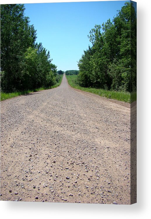 Landscape Acrylic Print featuring the photograph Country Gravel Road by Todd Zabel