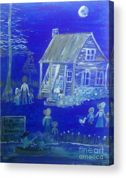 Creole Acrylic Print featuring the painting Creole Dream by Seaux-N-Seau Soileau