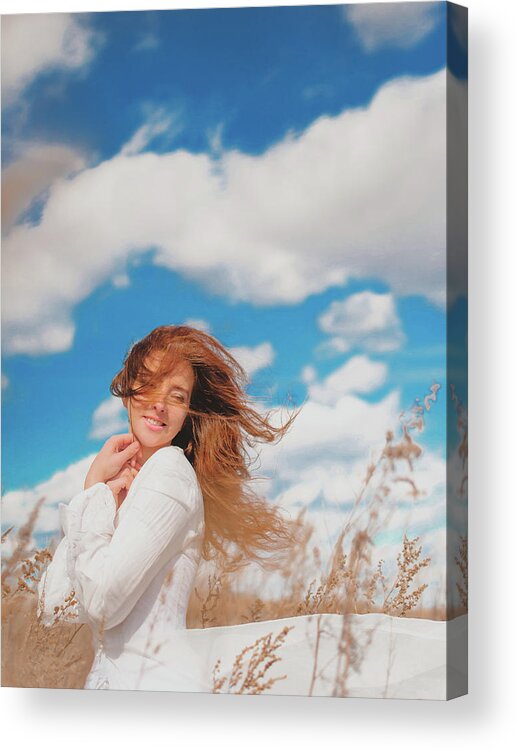 Russian Artists New Wave Acrylic Print featuring the photograph Dance with Wind by Vit Nasonov