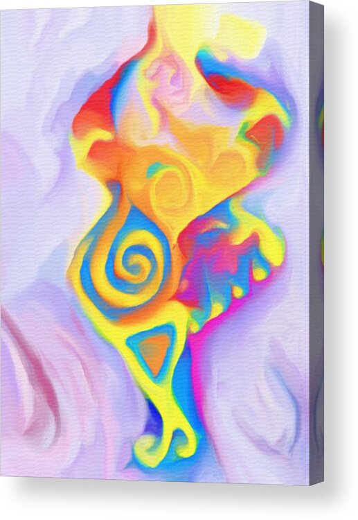 Goddess Acrylic Print featuring the painting Dancing Goddess by Shelley Bain