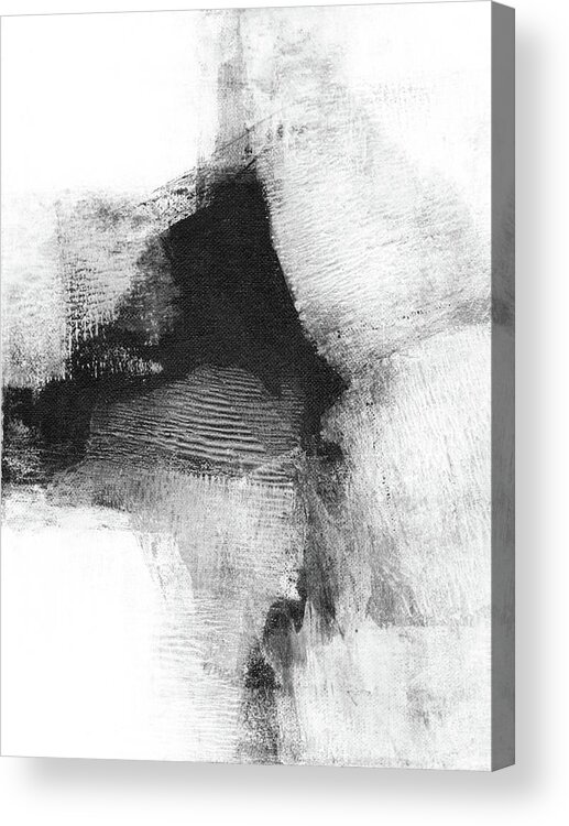 Abstract Acrylic Print featuring the painting Delve 6 by Janine Aykens