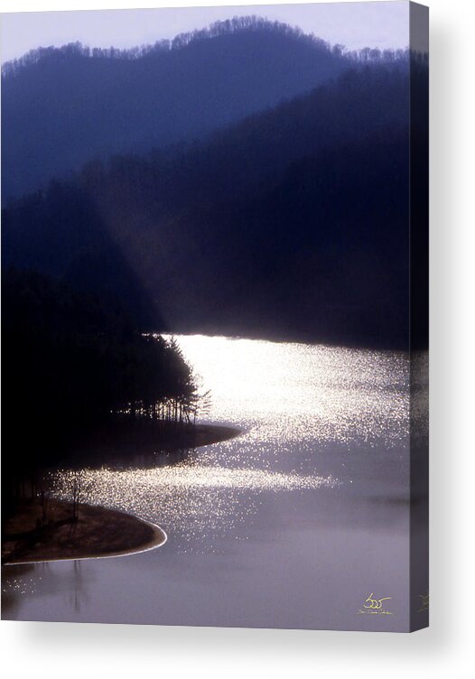 Water Acrylic Print featuring the photograph Dewey Lake by Sam Davis Johnson