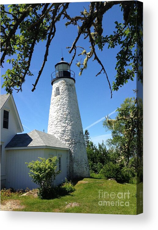 Lighthouse Acrylic Print featuring the photograph Dice Lighthouse #2 by John Greco