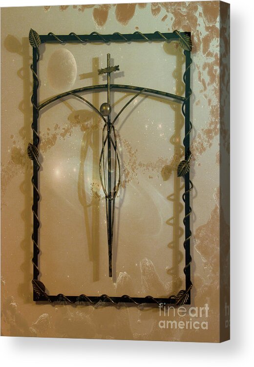 Crucifix Acrylic Print featuring the photograph Easter Remembrance II by Al Bourassa