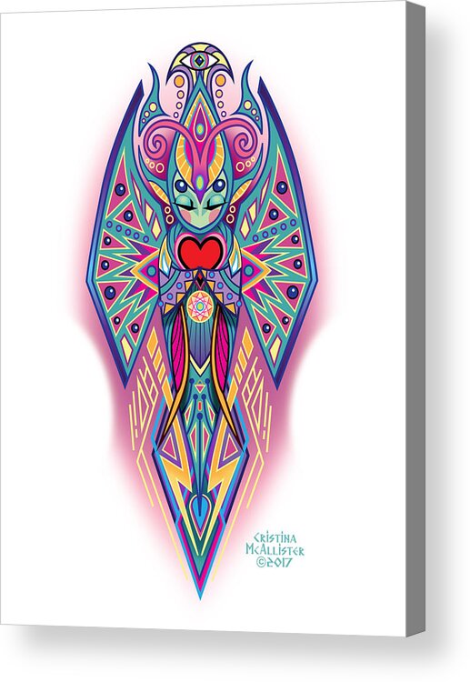 Spirits Acrylic Print featuring the digital art Espiritu 3 by Cristina McAllister