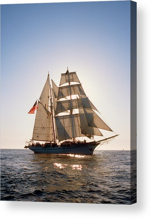 Mast Acrylic Print featuring the photograph Exy Johnson Backlit by Cliff Wassmann