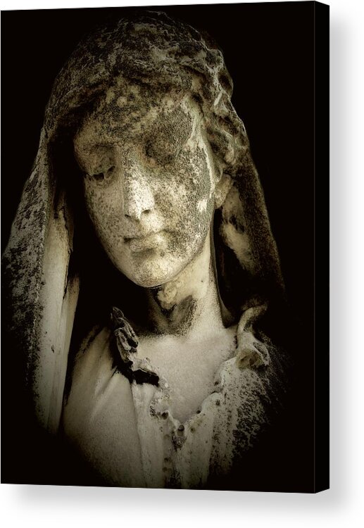 Angel Acrylic Print featuring the photograph Face of an Angel 9 by Maria Huntley