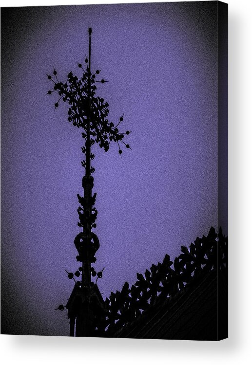Notre Dame Acrylic Print featuring the photograph Faith by Pamela Newcomb