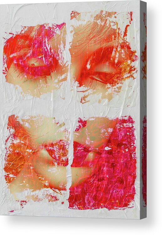 Woman Acrylic Print featuring the photograph Feeling splitted by Gabi Hampe