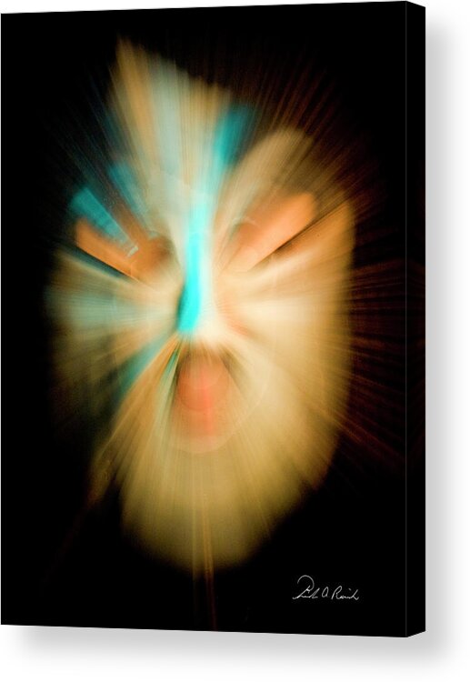 Mask Acrylic Print featuring the photograph Fire Head by Frederic A Reinecke