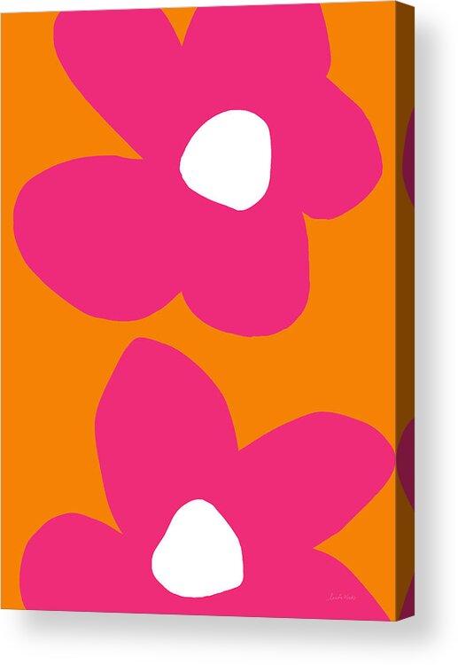 Flower Acrylic Print featuring the digital art Flower Power 2- Art by Linda Woods by Linda Woods