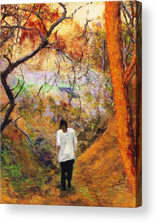 Forest Acrylic Print featuring the painting Forest Light by Randy Sprout